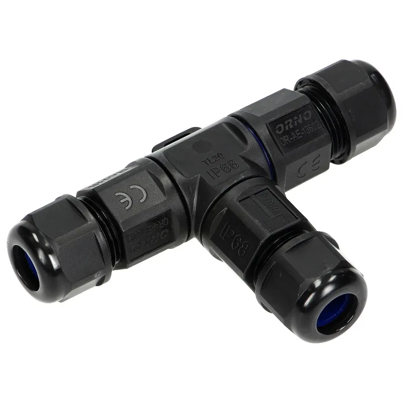 Konektor Kablowy Trójnik T IP68, MAX. 3X4MM2, 450V/25A ORNO