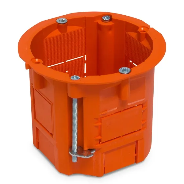 Puszka Instalacyjna 60x60 Głęboka G/K VOLTEO - Pomarańczowa