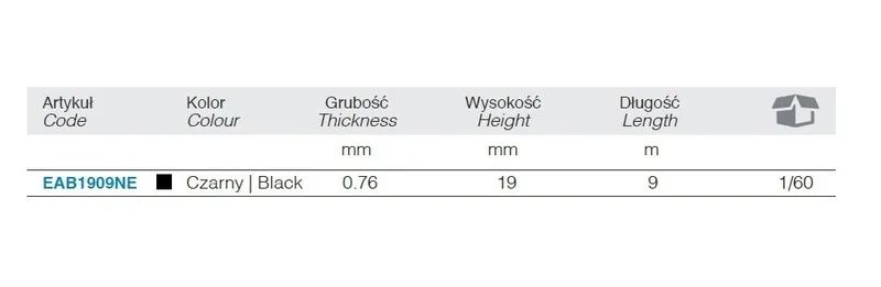 Taśma Samowulkanizująca BM 9M*19MM BM GROUP - Czarna