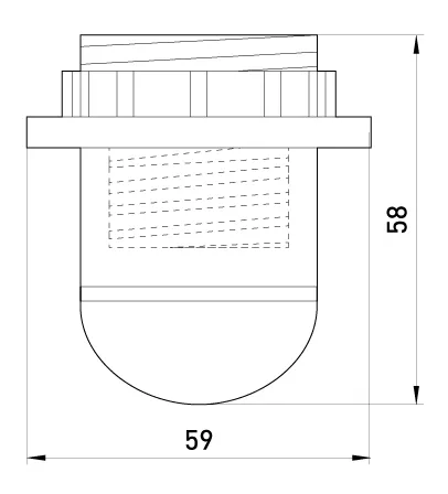 Oprawka Plastikowa Z Pierścieniem E27 ENEXT - Czarna