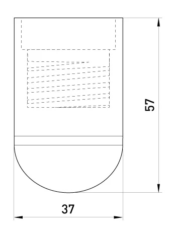 Oprawka Plastikowa E27 ENEXT - Czarna