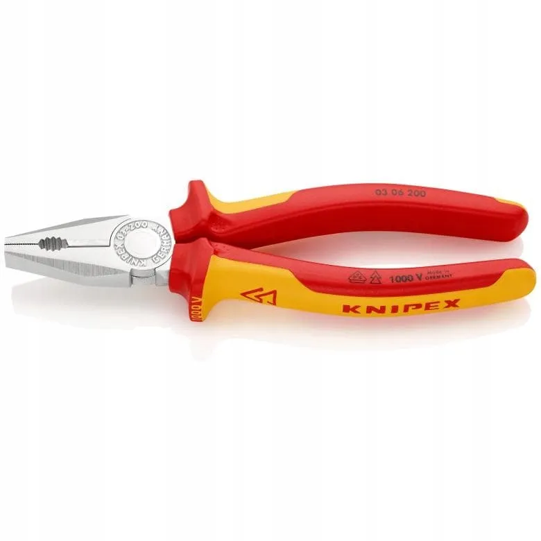 Szczypce Uniwersalne Izolowane VDE 200mm KNIPEX
