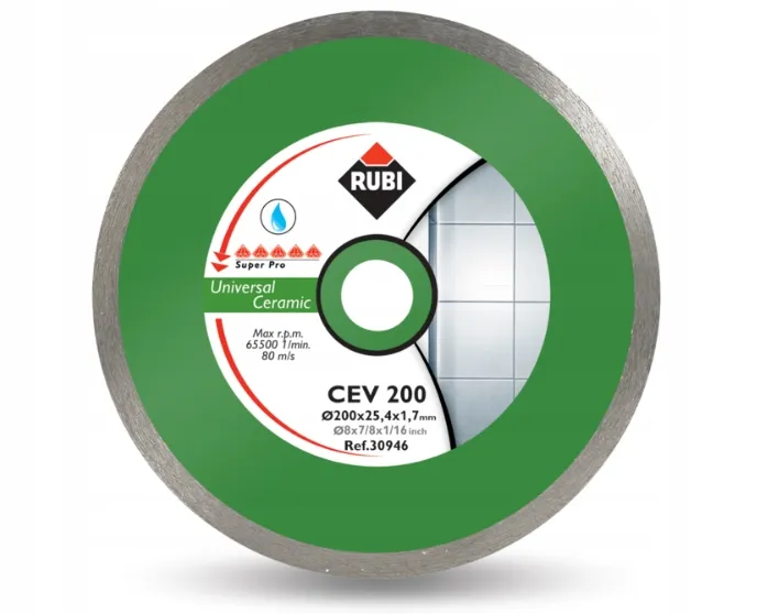 Tarcza Diam. Do Płytek Ściennych, Obrzeże Ciągłe - Cev 180mm RUBI