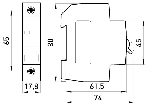 Wyłącznik Nadprądowy MCB.PRO60 1P B10A 6KA ENEXT