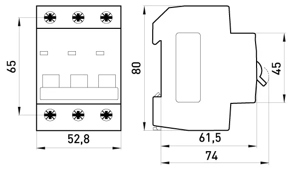 Wyłącznik Nadprądowy MCB.PRO60 3P B16A 6KA ENEXT
