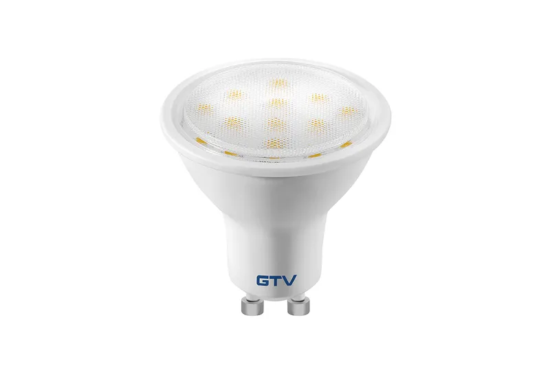 Żarówka LED SMD GU10 Ciepły 4W 230V Kąt ŚW.120* 300LM GTV - Biały