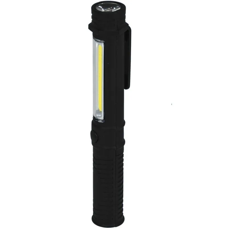 Latarka 1.5W Cob LED+1W Pen Z Bateriami DEDRA