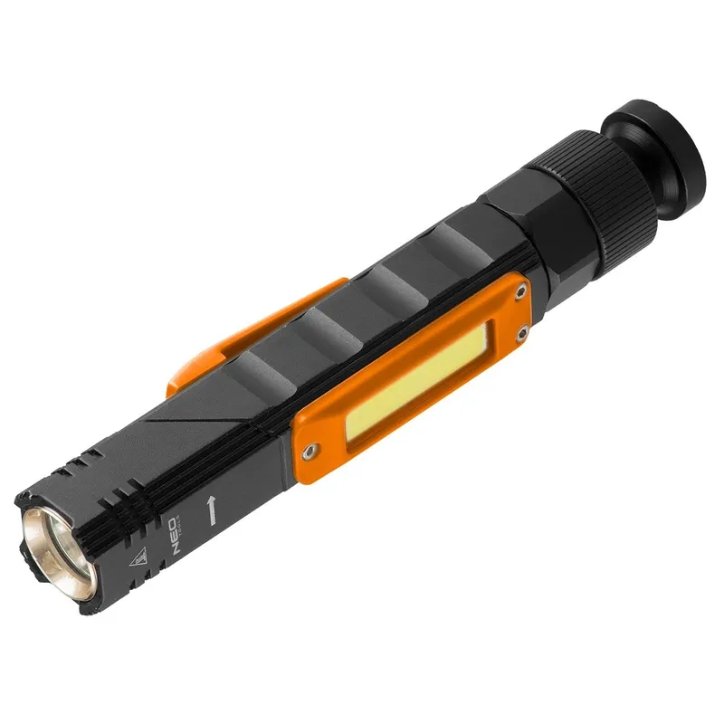 Latarka Akumulatorawa USB 300 Lm 2 w 1 Cree Xpe + Cob LED NEO