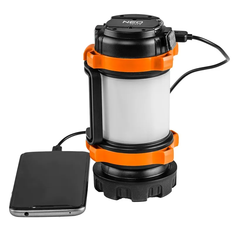 Latarka Biwakowa Akumulatorowa 800 Lm Powerbank 3 w 1 NEO