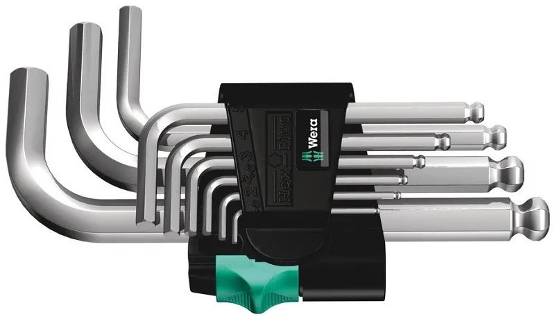Zestaw Kluczy Imbusowy Hex-Plus Krótki Z Kulką 9 szt. WERA