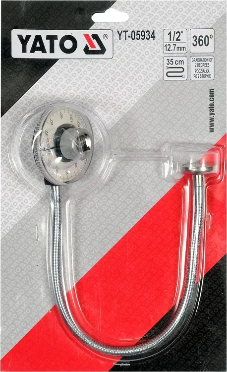 Kątomierz Z Uchwytem Magnetycznym Do Klucza Dynamom. 1/2'' YATO