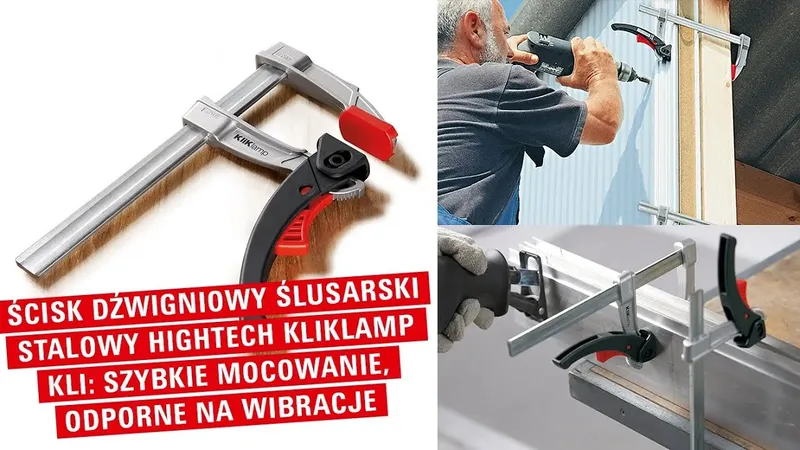 Zestaw Ścisków Dźwigniowy Szybkomocujący Lekki Kliklamp BESSEY