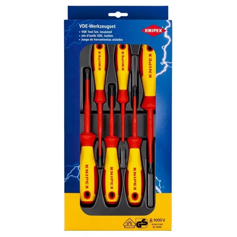Zestaw Wkrętaków VDE, 6 Cz. KNIPEX