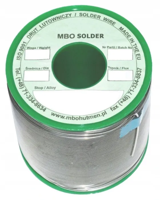Lut Cynowy Z Topnikiem FI 3,00 500g Szt. MBO SOLDER