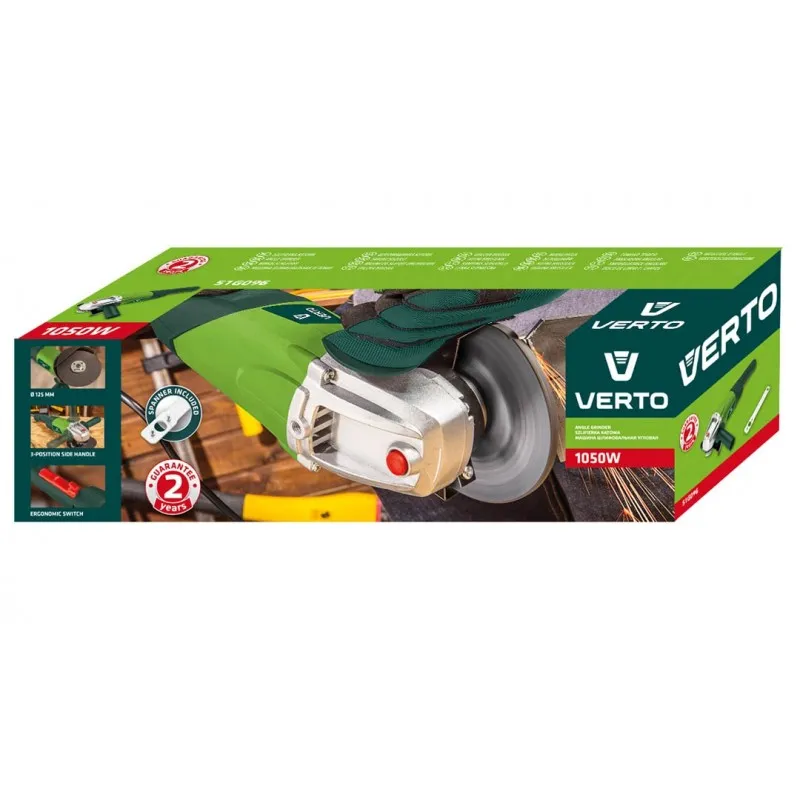 Szlifierka Kątowa 125mm 1050W VERTO