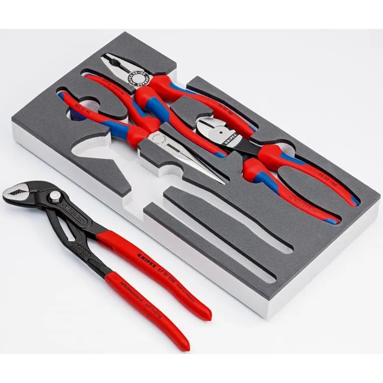 Zestaw Szczypiec 4CZ., Wkładka Piankowa KNIPEX