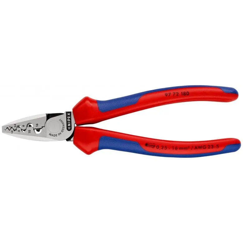Szczypce Do Zagniatania Tulejek Kabl. 0,25-16MM KNIPEX