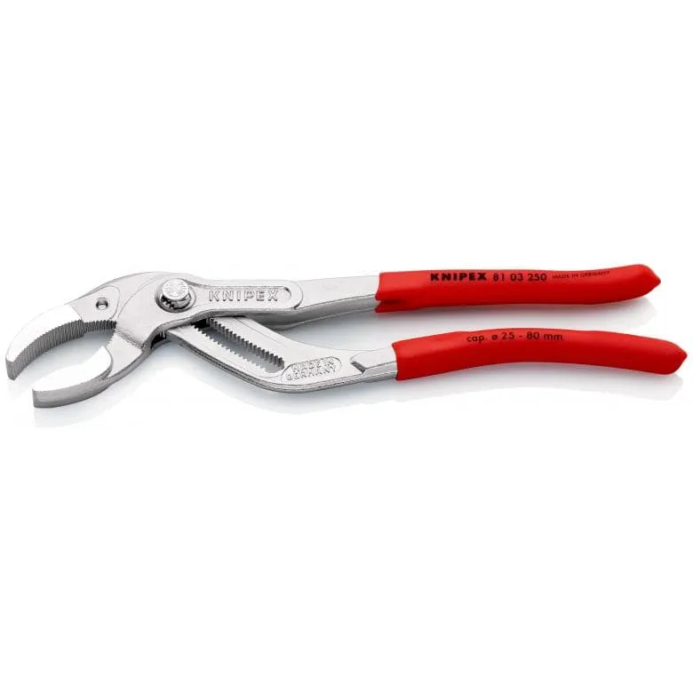 Szczypce Do Syfonów Sanitarnych I Złączy 250MM,25-80MM,CHROM KNIPEX