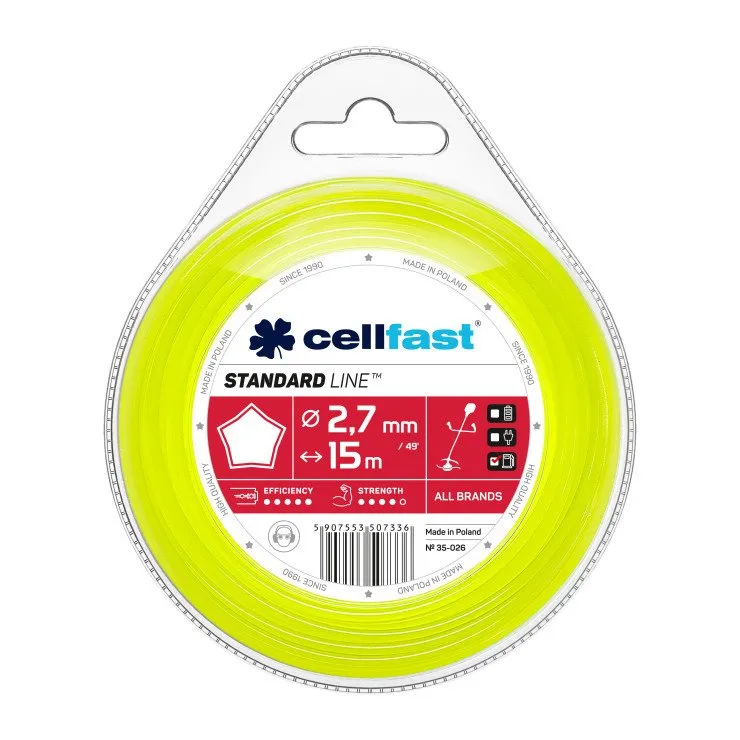Żyłka Do Wykaszarki Gwiazdka 2.7mm 15m CELL-FAST