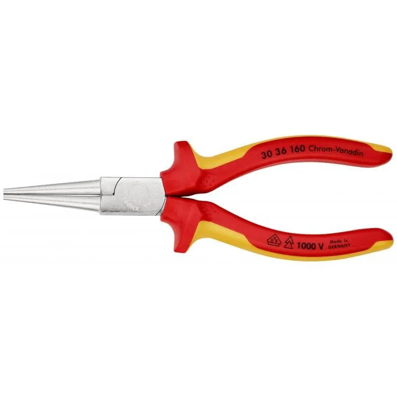 Szczypce Płaskie Wydłużone Izolowane 160mm KNIPEX
