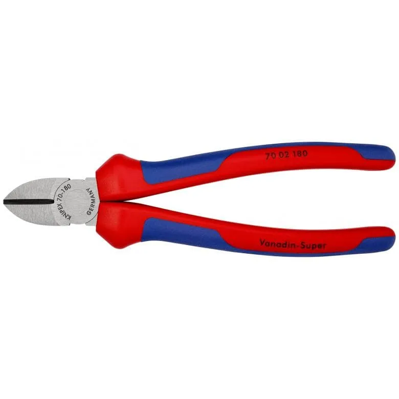 Szczypce Tnące Boczne 180mm, Powlekane KNIPEX