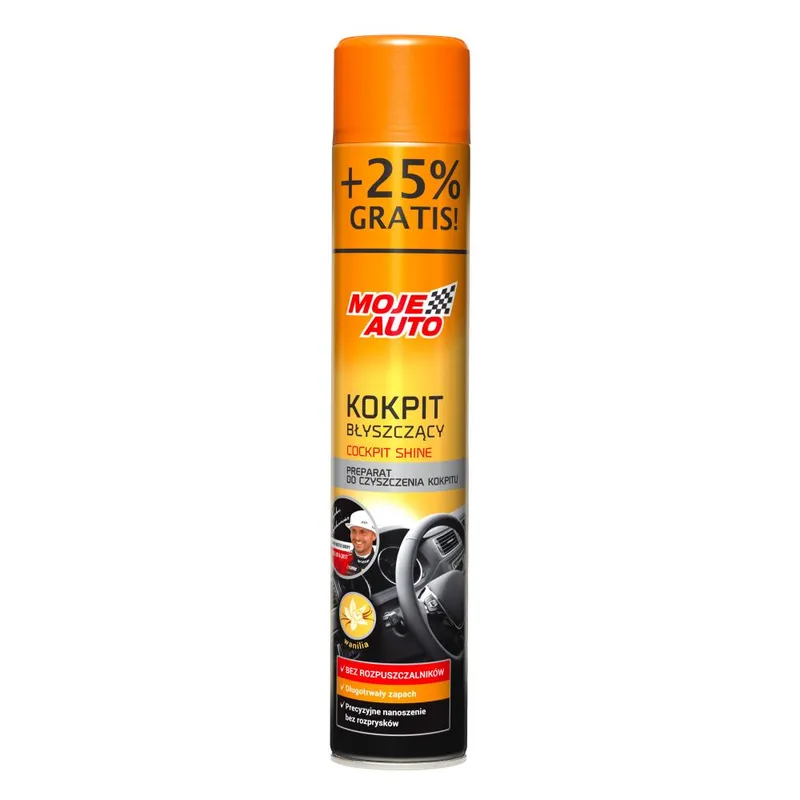 Kokpit Błyszczący 600ml Waniliowy MOJE AUTO