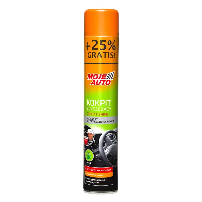 Kokpit Błyszczący Jabłko 600ml MOJE AUTO