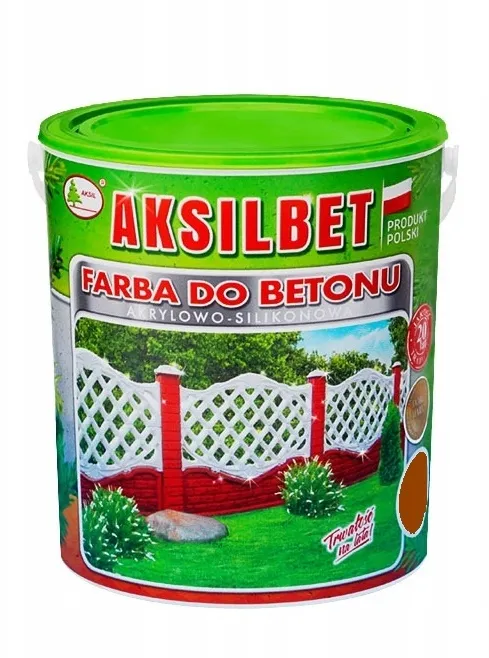 AKSILBET Farba Do Betonu Ceglasty 1l