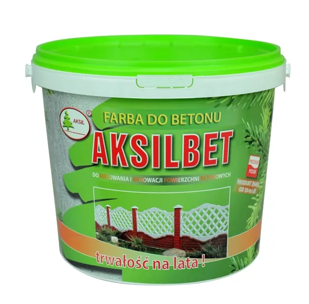 AKSILBET Farba Do Betonu Popielaty 5l