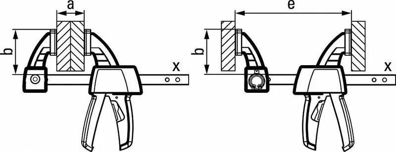 Ścisk Uniwersalny 900/80 mm Jednoręczny Szybkomocujący BESSEY