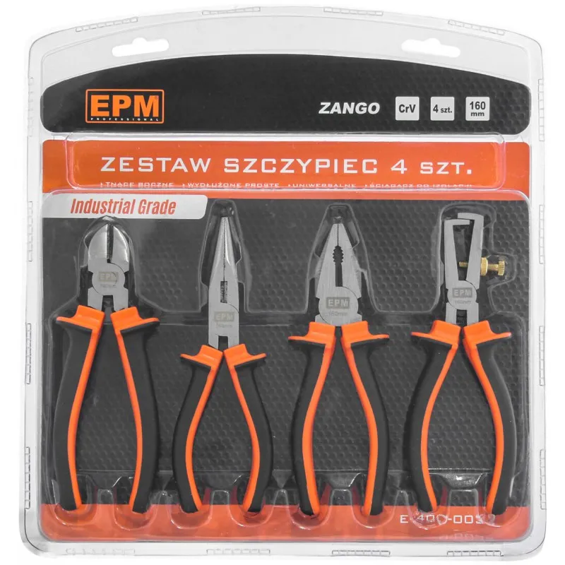 Zestaw Szczypiec 4 Sztuki 160mm Crv Zango EPM