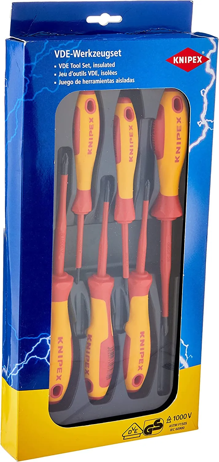 Zestaw Wkrętaków VDE, 6 Cz. KNIPEX
