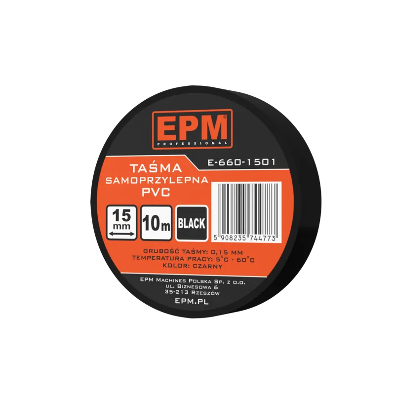 Taśma Izolacyjna 15MM*10M EPM - Czarna