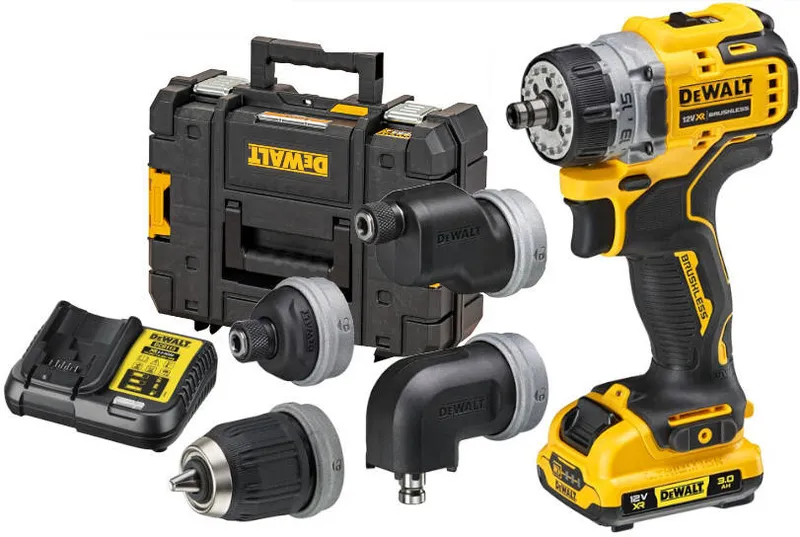 Wiertarko-Wkrętarka Akumulatorowa + 4 Głowice 12V 2*3.0AH DEWALT