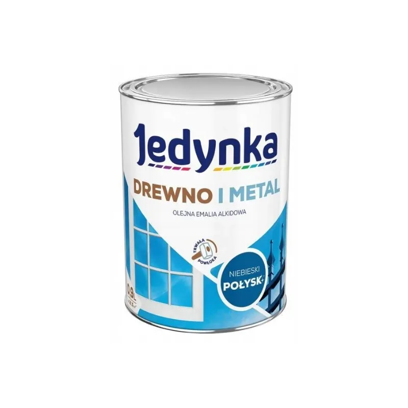 Emalia Alkidowa Do Drewna I Metalu 0,9l JEDYNKA - Niebieska