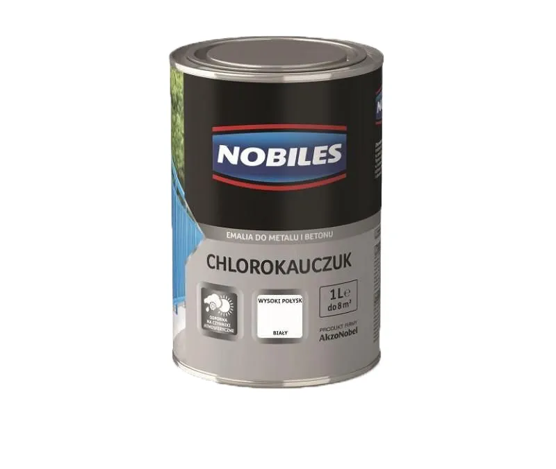 Emalia Chlorokauczukowa 0.9l NOBILES - Biały