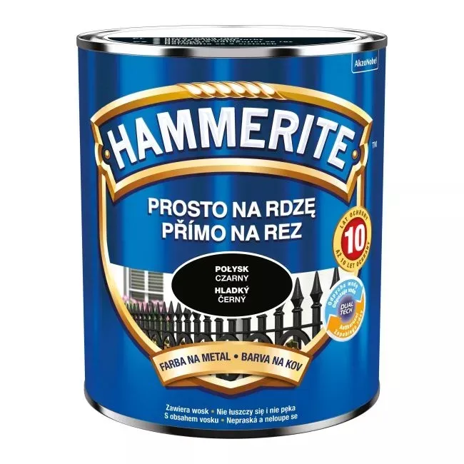 Emalia HAMMERITE Połysk 0,7l - Czarny