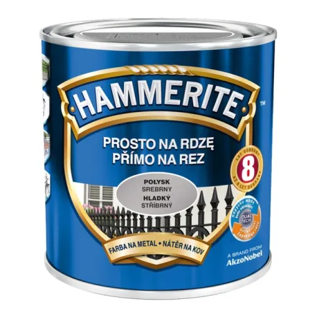 Emalia HAMMERITE Połysk 0,7l - Srebrny
