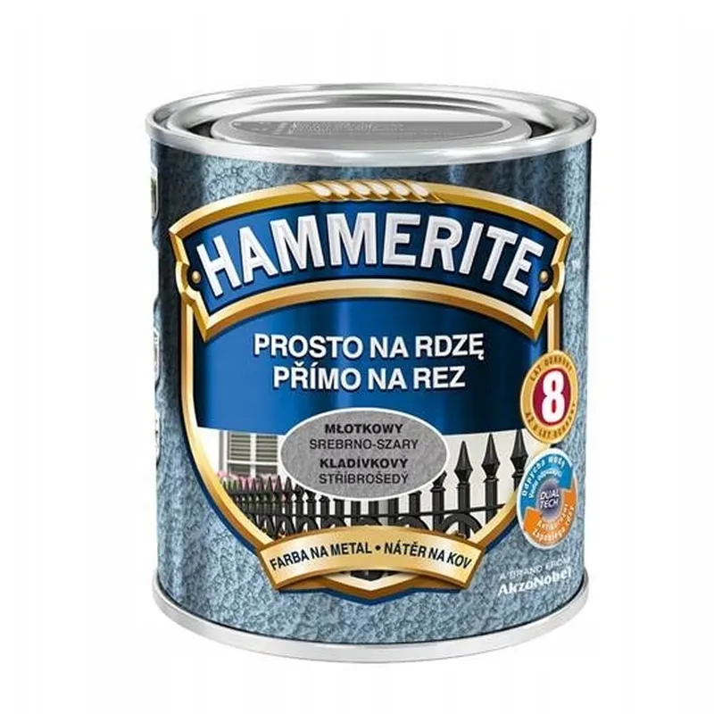 Emalia HAMMERITE Młotkowy 0,7l - Srebrno-Szary