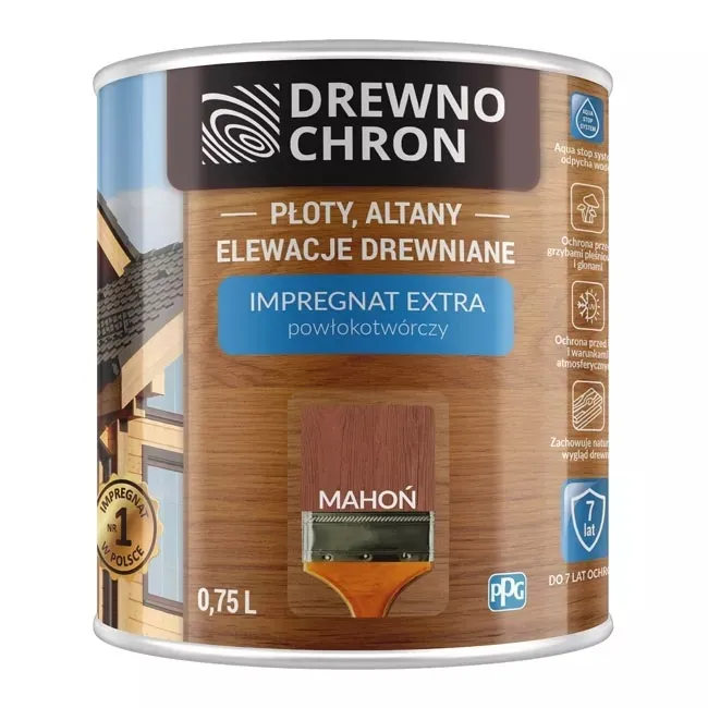 DREWNOCHRON Impregnat Powłokotwórczy Mahoń 4.5l
