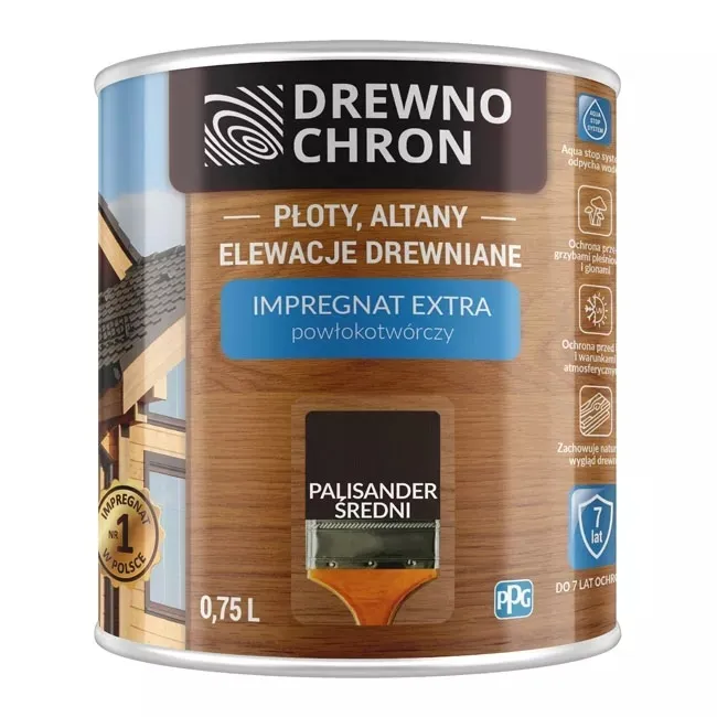 DREWNOCHRON Impregnat Powłokotwórczy Palisander Średni 2.5l