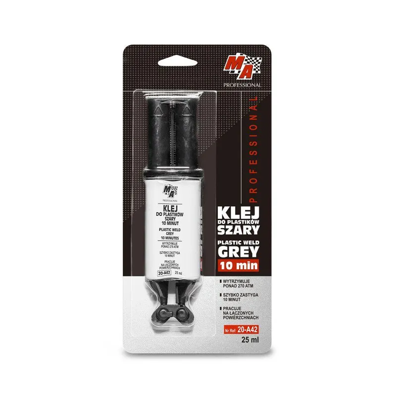 Klej Do Spawania Plastiku 10 Minut 25ml MA PROFESSIONAL - Szary