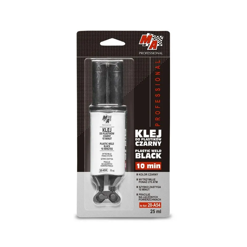 Klej Do Spawania Plastiku 10 Minut 25ml MA PROFESSIONAL - Czarny