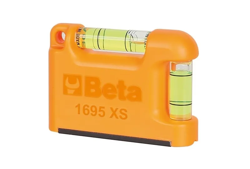 Poziomica Kieszonkowa Mini 2 Libelki, Magnetyczna Podstawa BETA