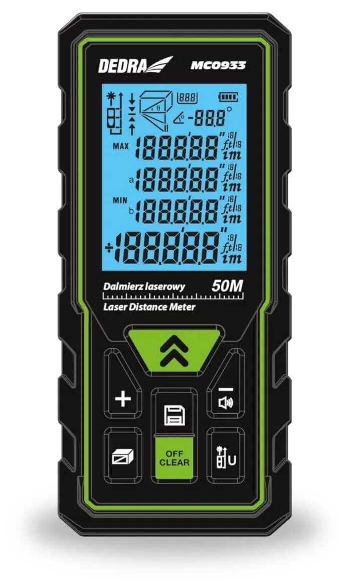 Dalmierz Laserowy 50m DEDRA
