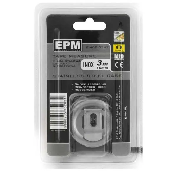 Miara Zwijana INOX 3M*16MM EPM