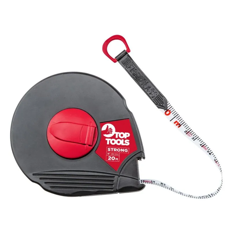 Taśma Miernicza Włókno Szklane 20m TOP TOOLS - Niebieska