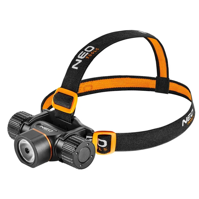 Latarka Czołowa Akumulatorowo/Bateryjna USB 2000LM NEO