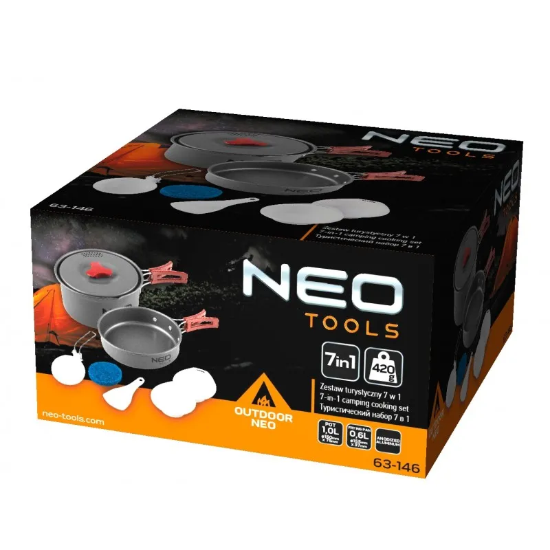 Naczynia Turystyczne 7 w 1 NEO