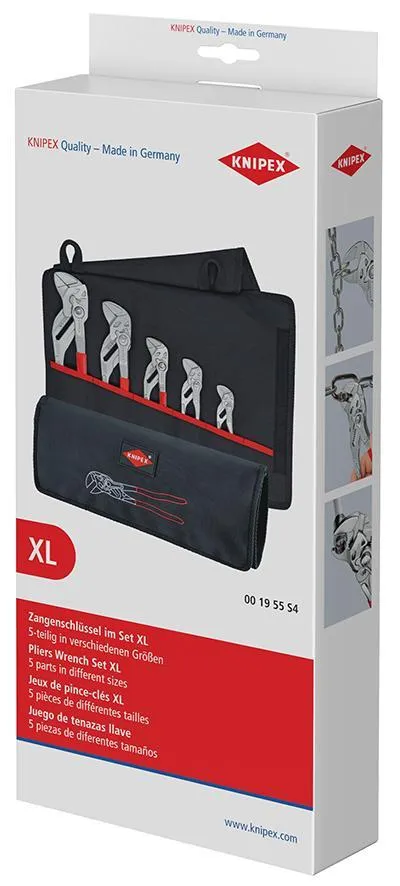 Zestaw Szczypiec Do Rur W Etui 5-CZĘŚCIOWY 125-300MM. KNIPEX